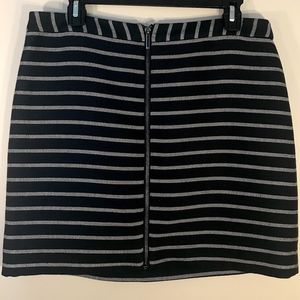 The Limited Striped Skirt with Zipper down front
